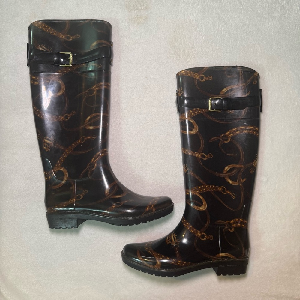 Ralph Lauren Preppy Equestrian Riding Boots
